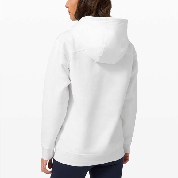 Lululemon Women’s All Yours Hoodie White Fleece Cozy Size S Soft Fleece Comfy - Picture 2 of 9